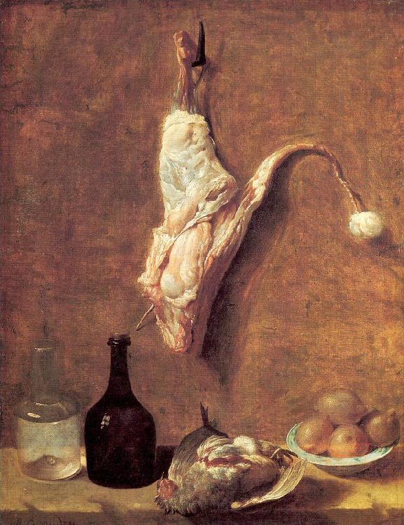 OUDRY, Jean-Baptiste Still Life with Calf's Leg oil painting picture